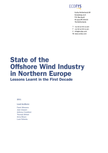 State of the Offshore Wind Industry in Northern Europe