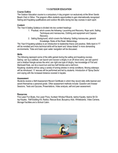 Y 8 OUTDOOR EDUCATION Course Outline The Outdoor Education