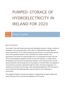 Pumped-Storage of Hydroelectricity in Ireland for 2020