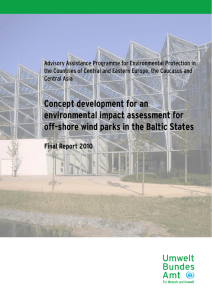 Concept development for an environmental impact assessment for