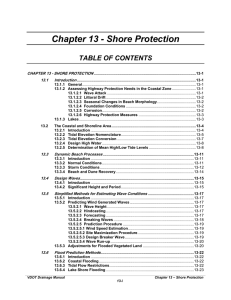 Chapter 13 Shore Protection