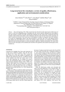 Long-term forest fire retardants