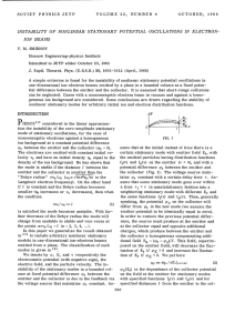 INSTABILITY OF NONLINEAR STATIONARY POTENTIAL