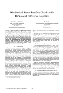 Biochemical Sensor Interface Circuits with Differential Difference