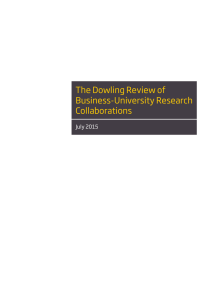 The Dowling Review of Business-University Research Collaborations