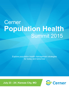 Population Health - Events