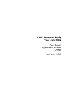 APALl European Study Tour July 2006