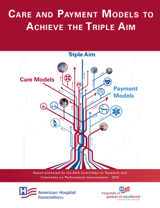 Care and Payment Models to Achieve the Triple Aim
