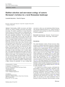 Habitat selection and movement ecology of eastern Hermann`s