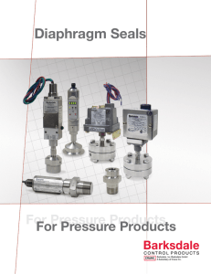 Diaphragm Seals - Barksdale Inc.