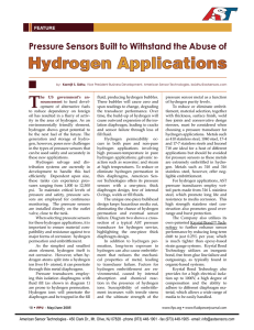 Hydrogen Pressure Transducer | TE Connectivity