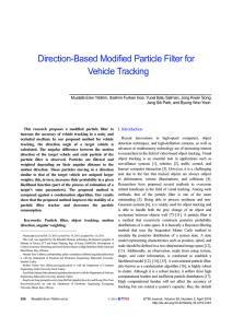 Direction-Based Modified Particle Filter for Vehicle