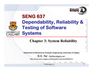 System reliability - University of Calgary Webdisk Server