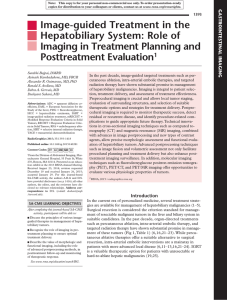 Imaging post Image-guided hepatic interventions