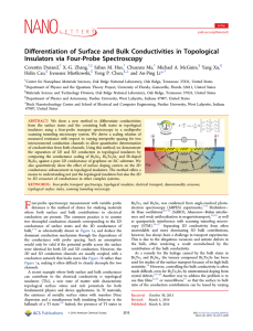 Differentiation of Surface and Bulk Conductivities in Topological