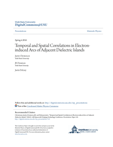 Temporal and Spatial Correlations in Electron