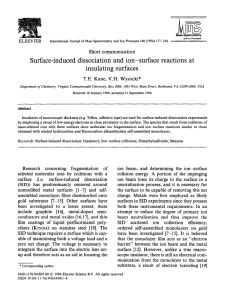 Surface-induced dissociation and ion-surface reactions at insulating