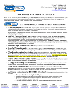 TRAVEL VISA PRO PHILIPPINES VISA STEP-BY