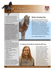 Hoof Prints - Virginia-Maryland College of Veterinary Medicine
