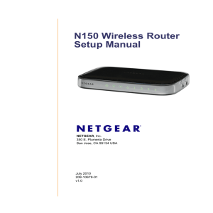 N150 Wireless Router Setup Manual