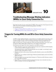 Troubleshooting Message Waiting Indicators (MWIs) in Cisco Unity
