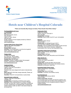 Hotels near Children`s Hospital Colorado