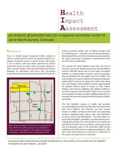 North Aurora HIA with demographics update.indd