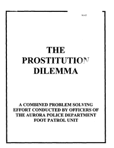 The Prostitution Dilemma - Center for Problem