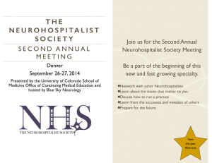 NHS 2014 invite.pages - American Academy of Neurology