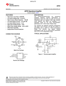 LM725 Operational Amplifier (Rev. D)
