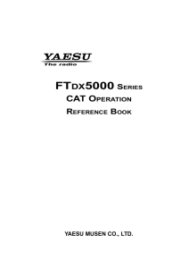 FTDX5000 Series CAT Operation Reference Book