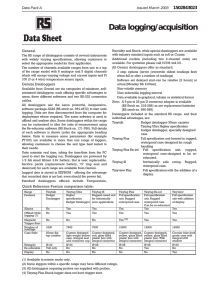 Data logging/acquisition