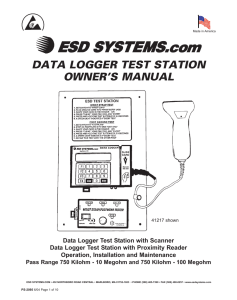 data logger test station owner`s manual