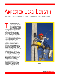 arrester lead length - Hubbell Power Systems