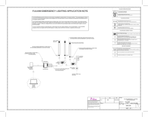 FULHAM EMERGENCY LIGHTING APPLICATION NOTE