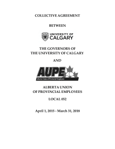AUPE Collective Agreement