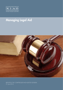Managing Legal Aid - The Northern Ireland Assembly