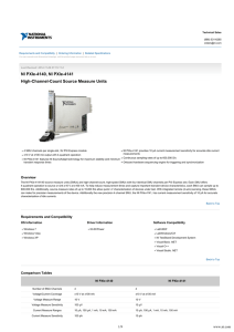 NI PXIe-4140, NI PXIe-4141 - Data Sheet