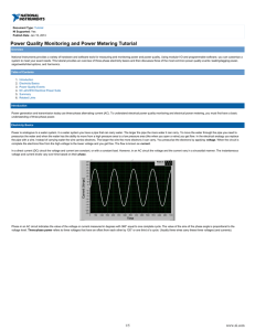 Power Quality Monitoring and Power Metering