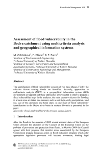 Assessment of flood vulnerability in the Bodva
