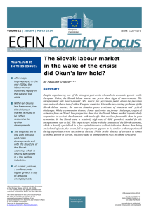 The Slovak labour market in the wake of the crisis: did