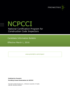 NCPCCI Candidate Information Bulletin