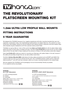 the revolutionary flatscreen mounting kit