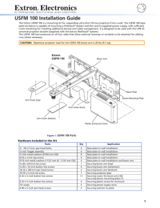 USFM 100 Installation Guide