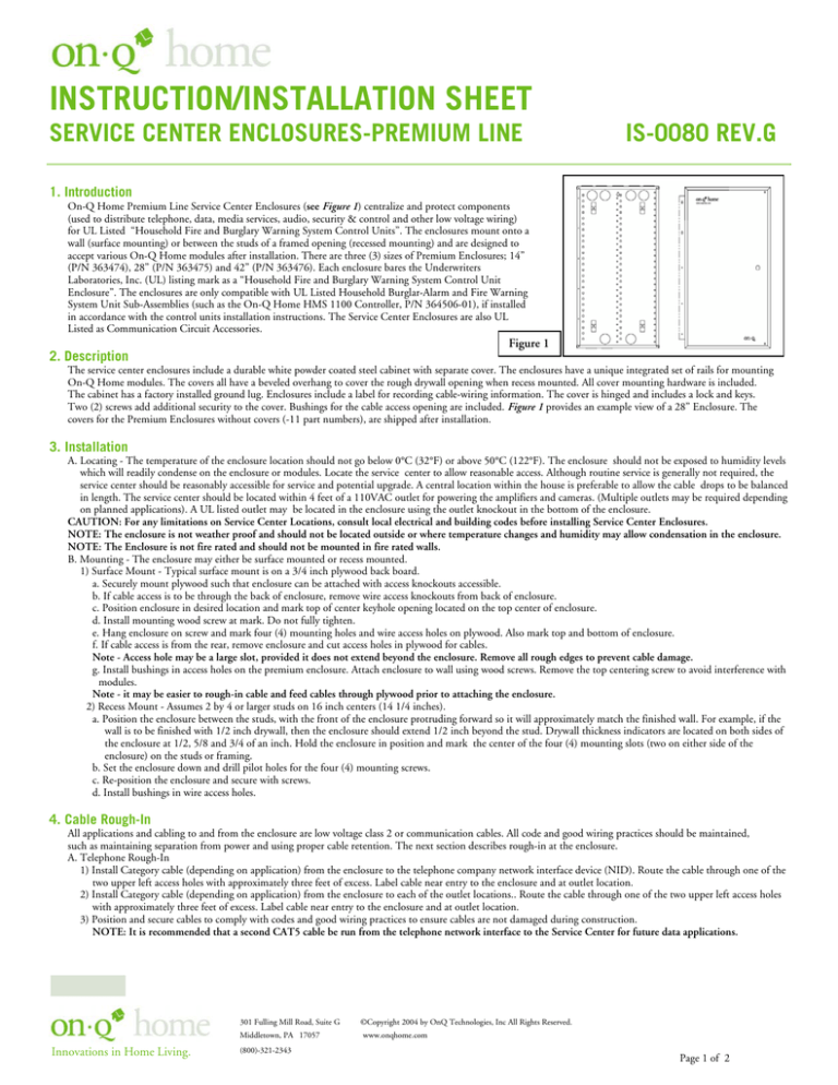 Instruction/installation Sheet