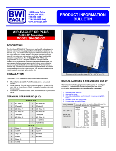 36-4000-DC Product Information Bulletin