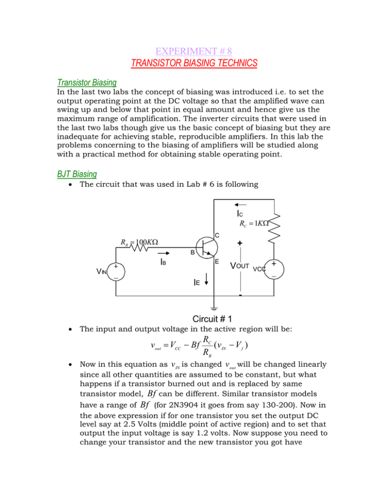 transistor biasing ppt presentation