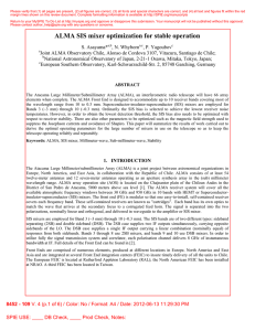 ALMA SIS mixer optimization for stable operation