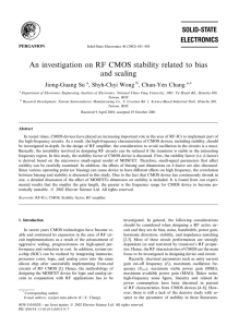 An investigation on RF CMOS stability related to bias and scaling