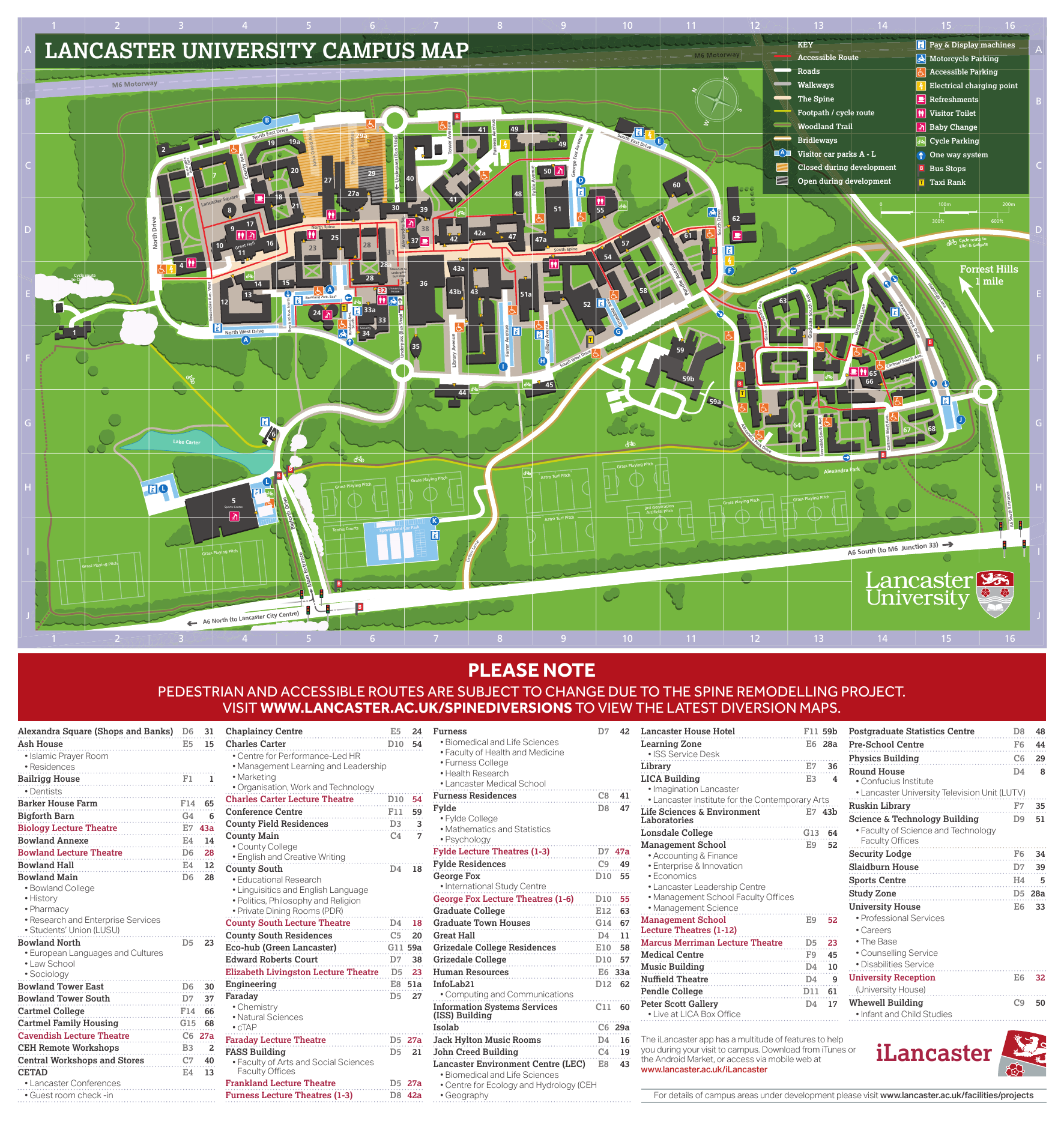 George Fox University Campus Map Campus Map   Lancaster University